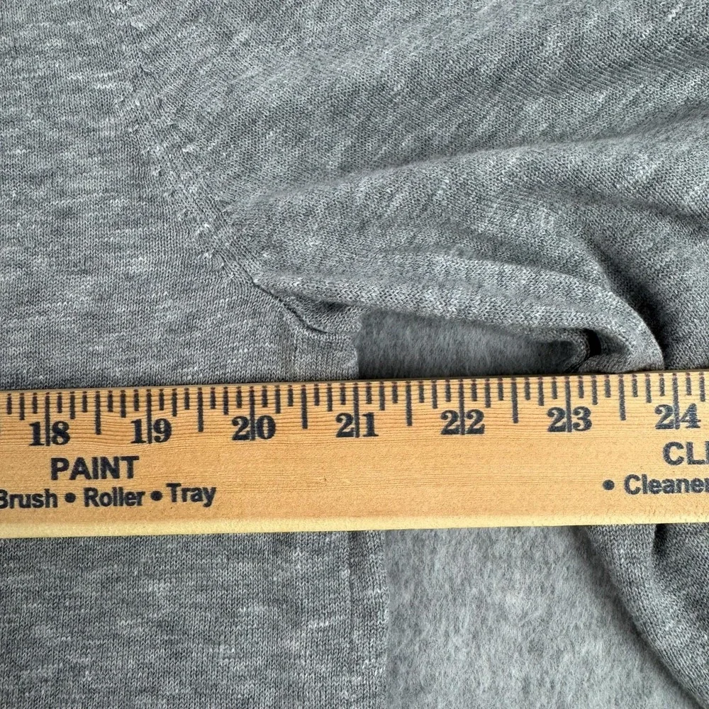 Banana Republic Sweater Mens Large Gray 100% Cotton Henley Knit Pullover